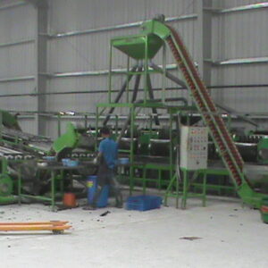 Automatic cashew shelling line